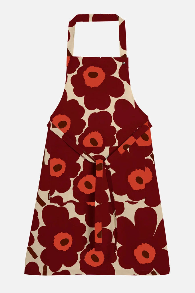 Marimekko Apron - Maroon