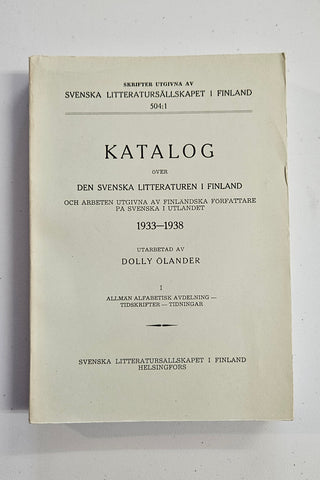 Katalog: Den Svenska Litteraturen 1 Finland