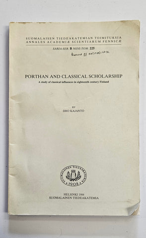 Porthan and Classical Scholarship