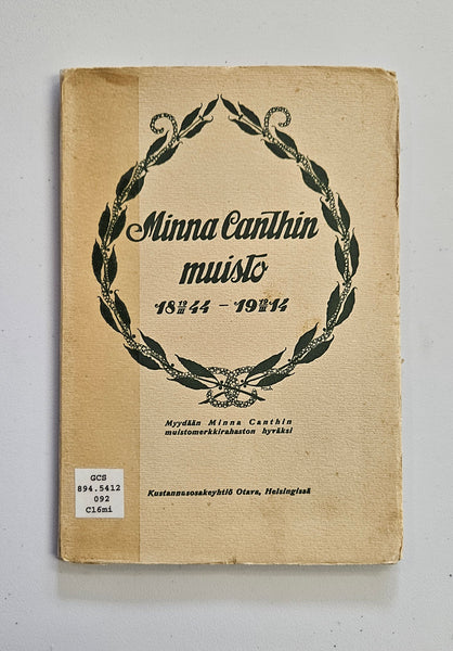 Minna Canthin Muisto