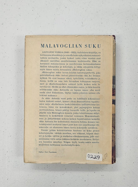 Malavoglian Suky (The house by the medlar tree)