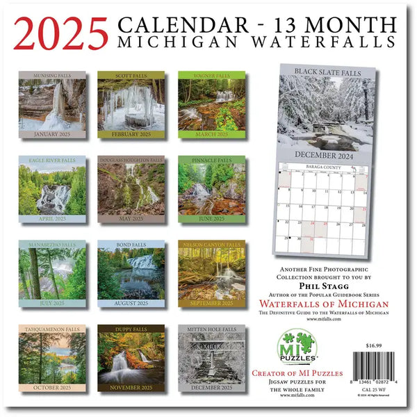 2026 Waterfalls Calendar