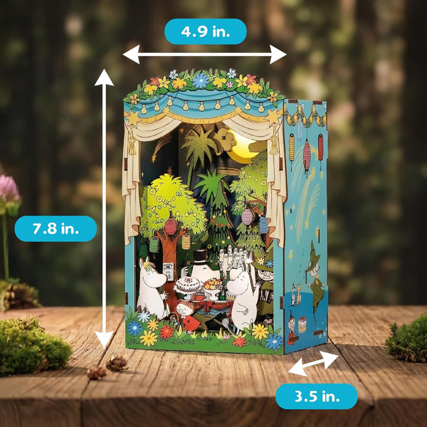 Moomin Moominous Dance Party Book Nook Kit – Fun 3D Puzzle