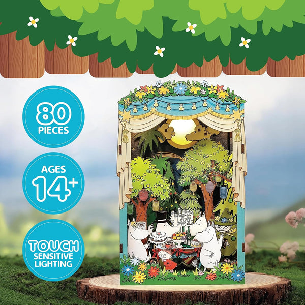 Moomin Moominous Dance Party Book Nook Kit – Fun 3D Puzzle