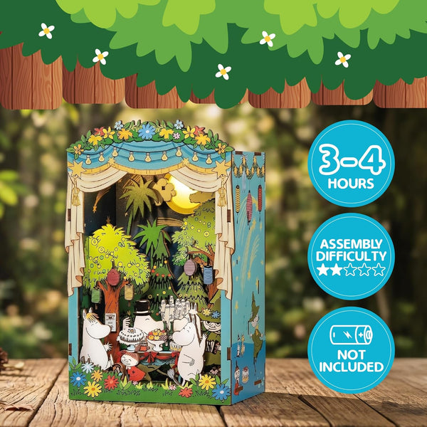 Moomin Moominous Dance Party Book Nook Kit – Fun 3D Puzzle