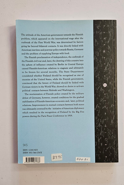 Finland and the United States 1917-1919, The Early Years of Relations