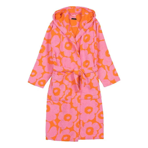 Unikko Bath Robe - Orange
