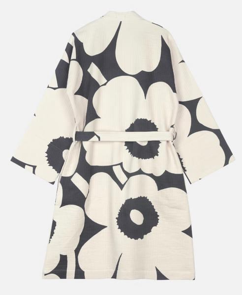 Unikko Bath Robe - Charcoal - M