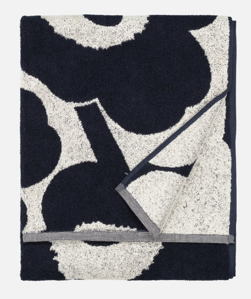 Unikko Hand Towel - Dark Blue