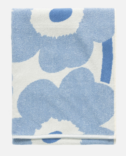 Unikko Bath Towel - Light Blue