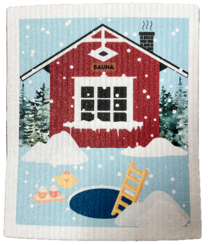 Dishcloth - Winter Sauna