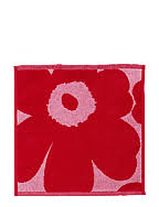 Unikko Mini Towel - Red