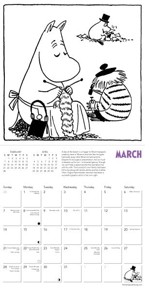 Moomin Mini Wall Calendar 2027