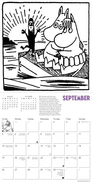 Moomin Mini Wall Calendar 2027