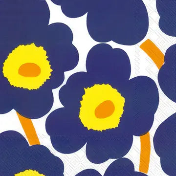 Marimekko Cocktail Napkins - Navy