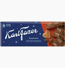 Fazer Winter Edition Milk Chocolate with Gingerbread Bar