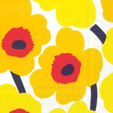 Marimekko Cocktails Napkins - Yellow